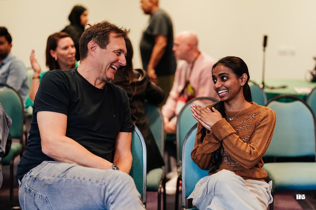 Pete Ballard speaking at an Akcela event