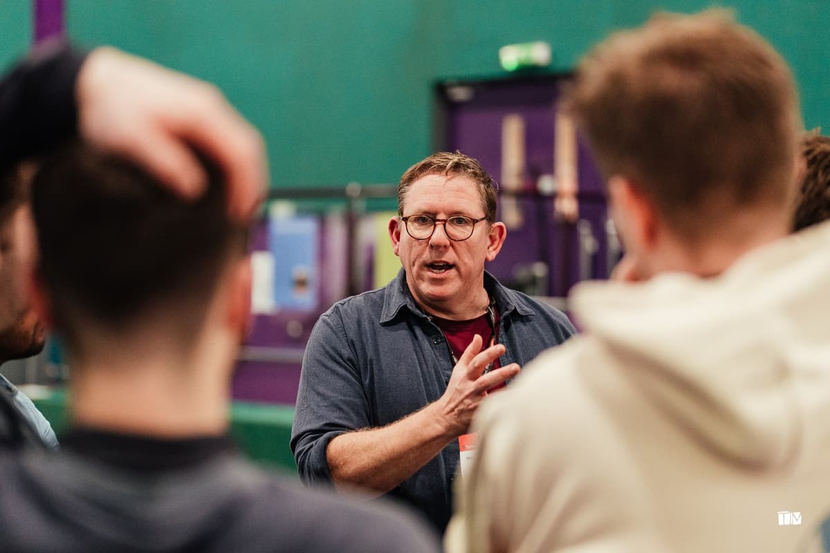 Tom Wood speaking at an Akcela startup event